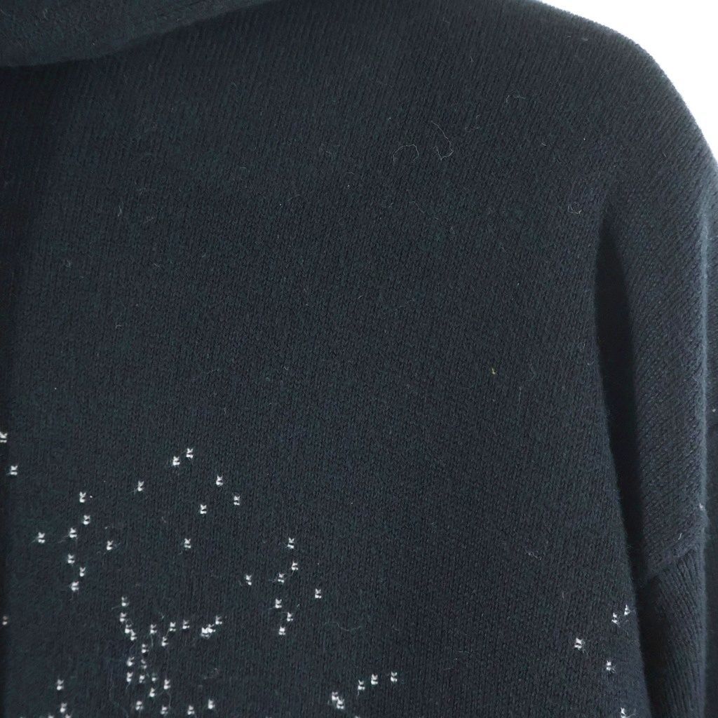 Louis Vuitton Gradient Monogram Knit Hoodie Uso Black — view 4