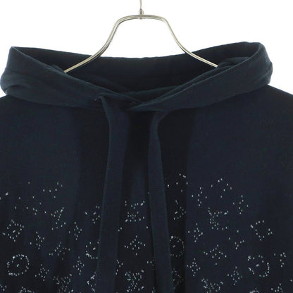 Louis Vuitton Gradient Monogram Knit Hoodie Uso Black — view 3
