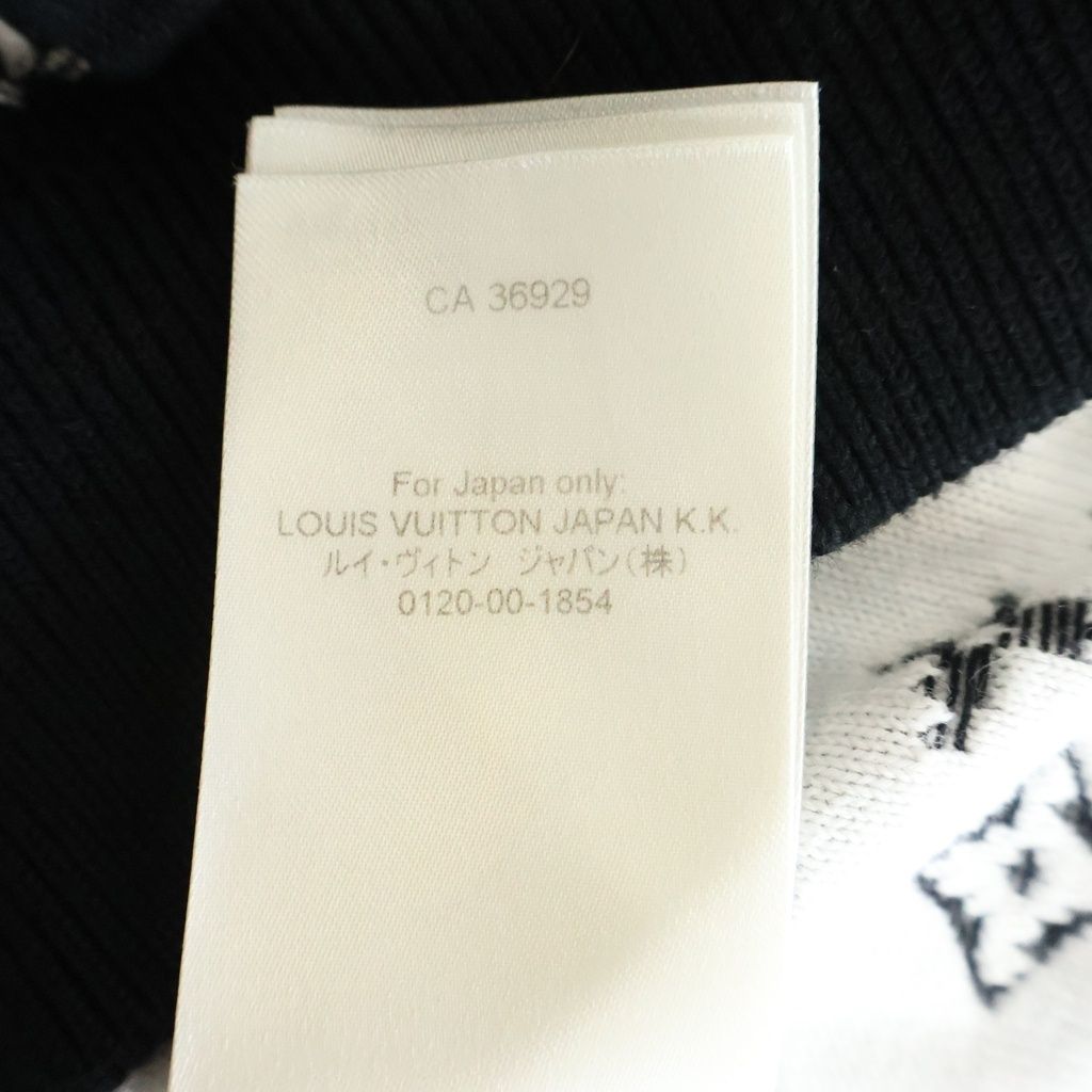 Louis Vuitton Gradient Monogram Knit Hoodie Uso Black — view 8