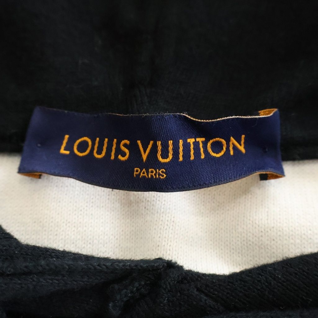 Louis Vuitton Gradient Monogram Knit Hoodie Uso Black — view 6