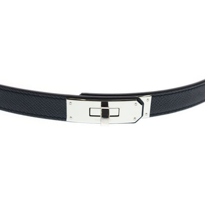 Hermes Kelly Belt 18 Black Epsom Silver — view 4