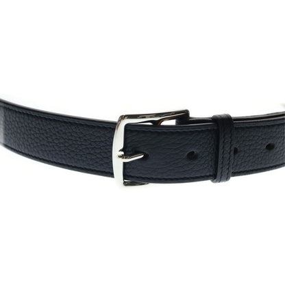 Hermes Etriviere Leather Belt Black Silver — view 4