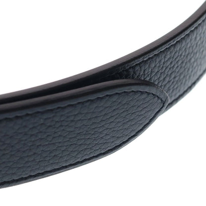 Hermes Etriviere Leather Belt Black Silver — view 5
