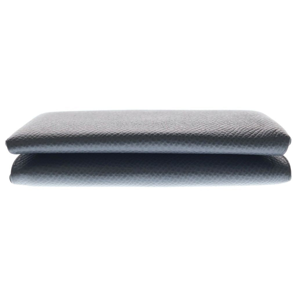 Hermes Calvi Duo Veau Epsom Ardoise Coin Case Gray — view 5