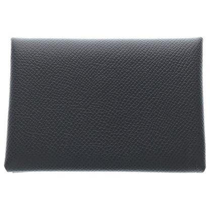 Hermes Calvi Duo Veau Epsom Ardoise Coin Case Gray