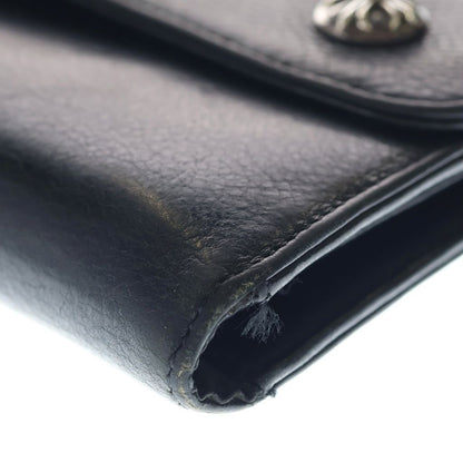 Chrome Hearts Wave Leather Wallet Black — view 5