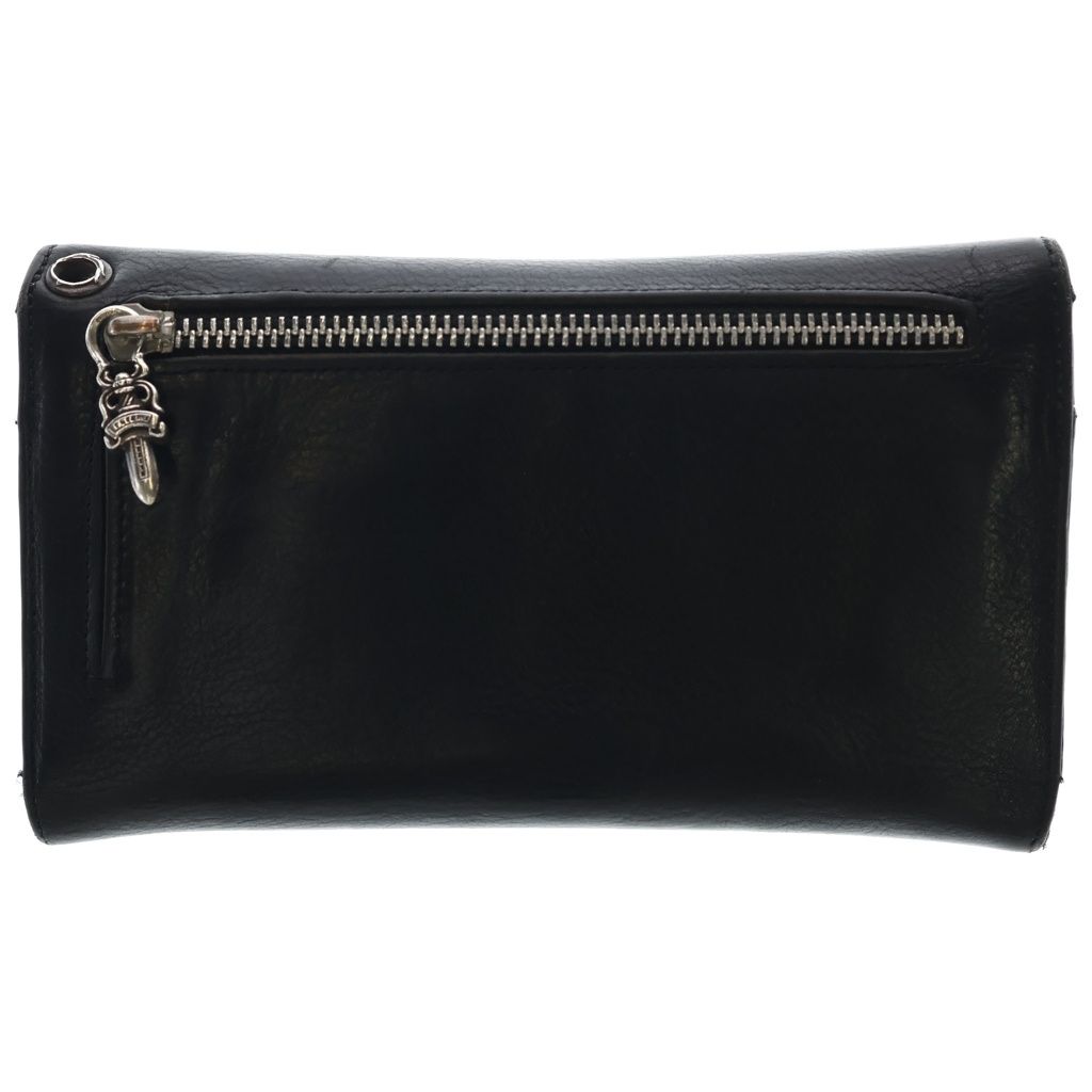 Chrome Hearts Wave Leather Wallet Black — view 2