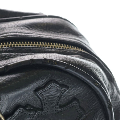 Chrome Hearts Gym MD Small Gym Bag Leather Cross Patch Vintage Handbag Black — view 7