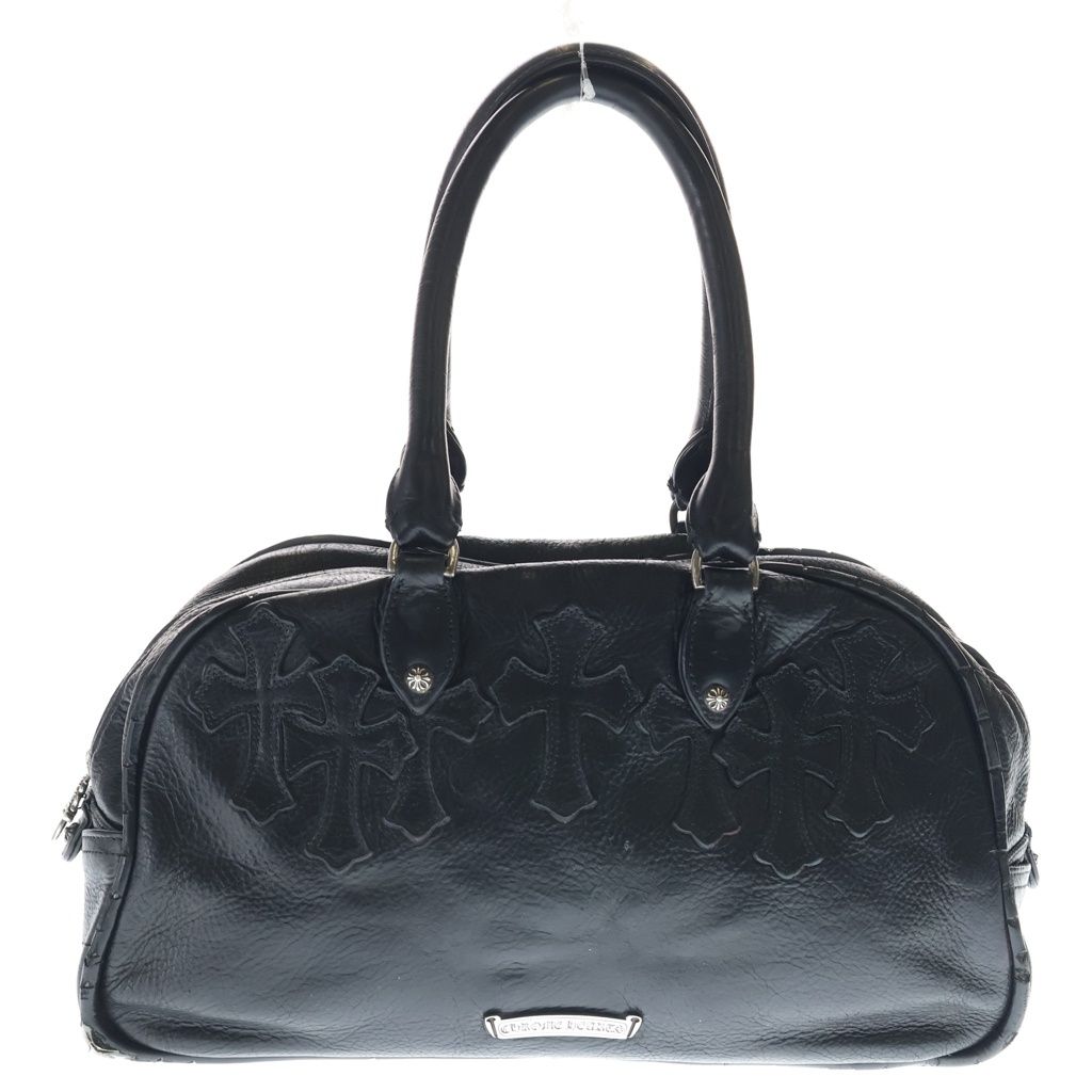Chrome Hearts Gym MD Small Gym Bag Leather Cross Patch Vintage Handbag Black — view 2
