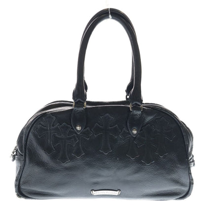 Chrome Hearts Gym MD Small Gym Bag Leather Cross Patch Vintage Handbag Black — view 2