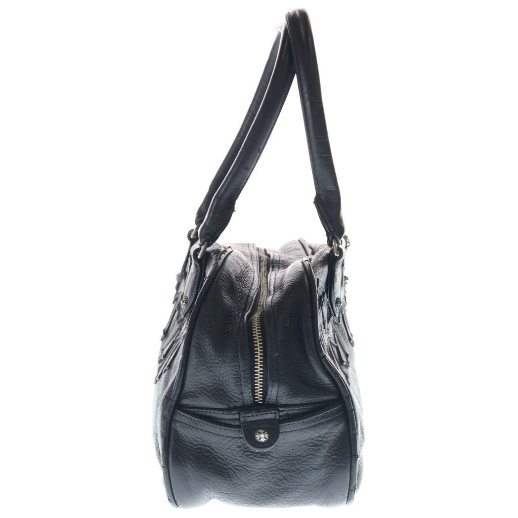 Chrome Hearts Gym MD Small Gym Bag Leather Cross Patch Vintage Handbag Black — view 3