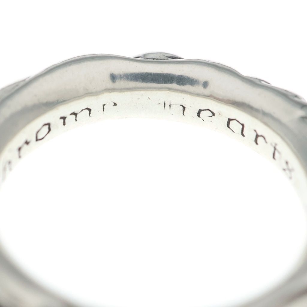 Chrome Hearts Scrl Band Scroll Ring Silver — view 4