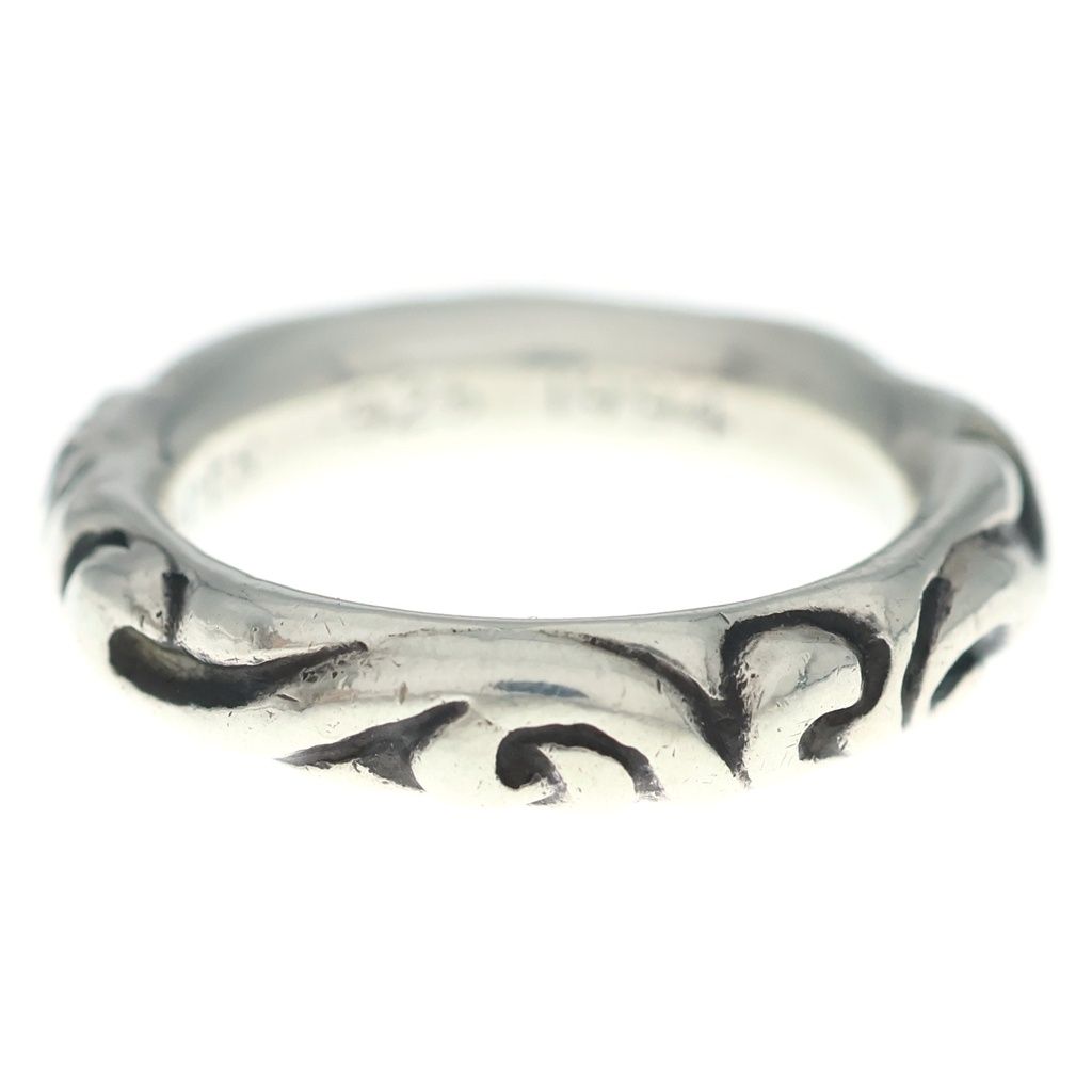 Chrome Hearts Scrl Band Scroll Ring Silver — view 3