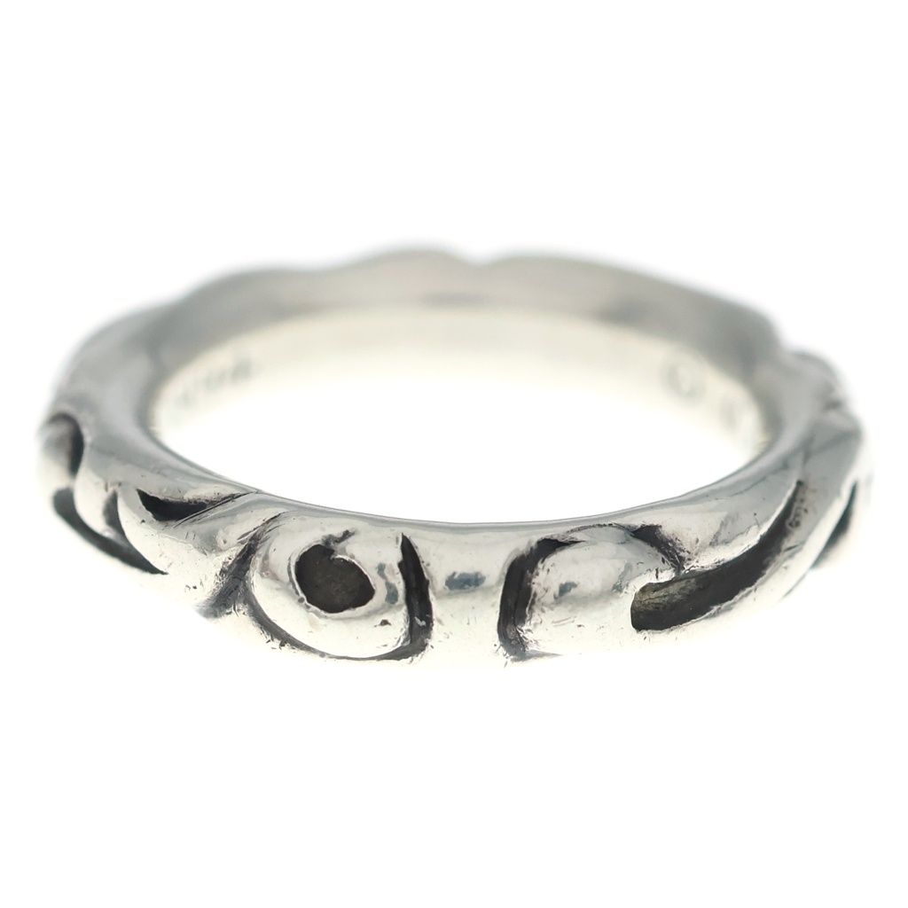 Chrome Hearts Scrl Band Scroll Ring Silver — view 2