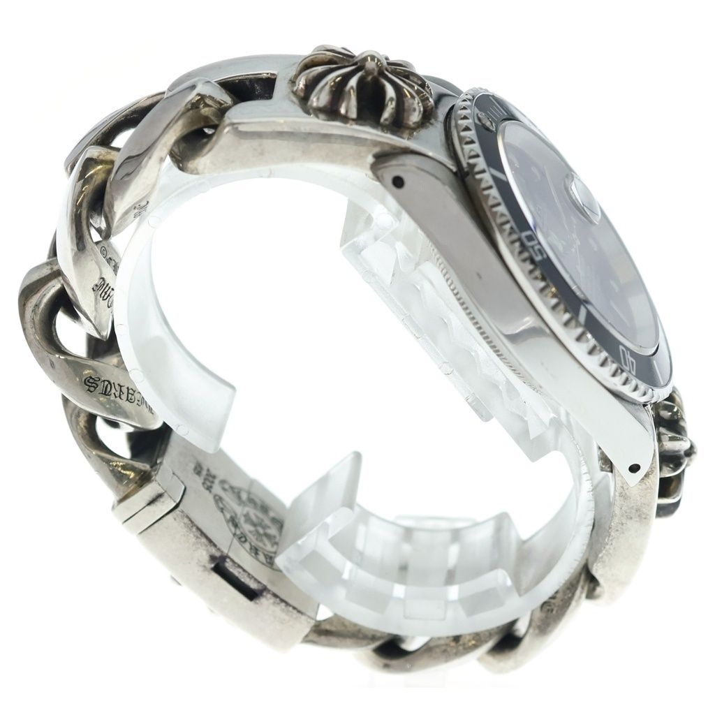 Rolex CH Cross Motif Watch Band Submariner Silver — view 3