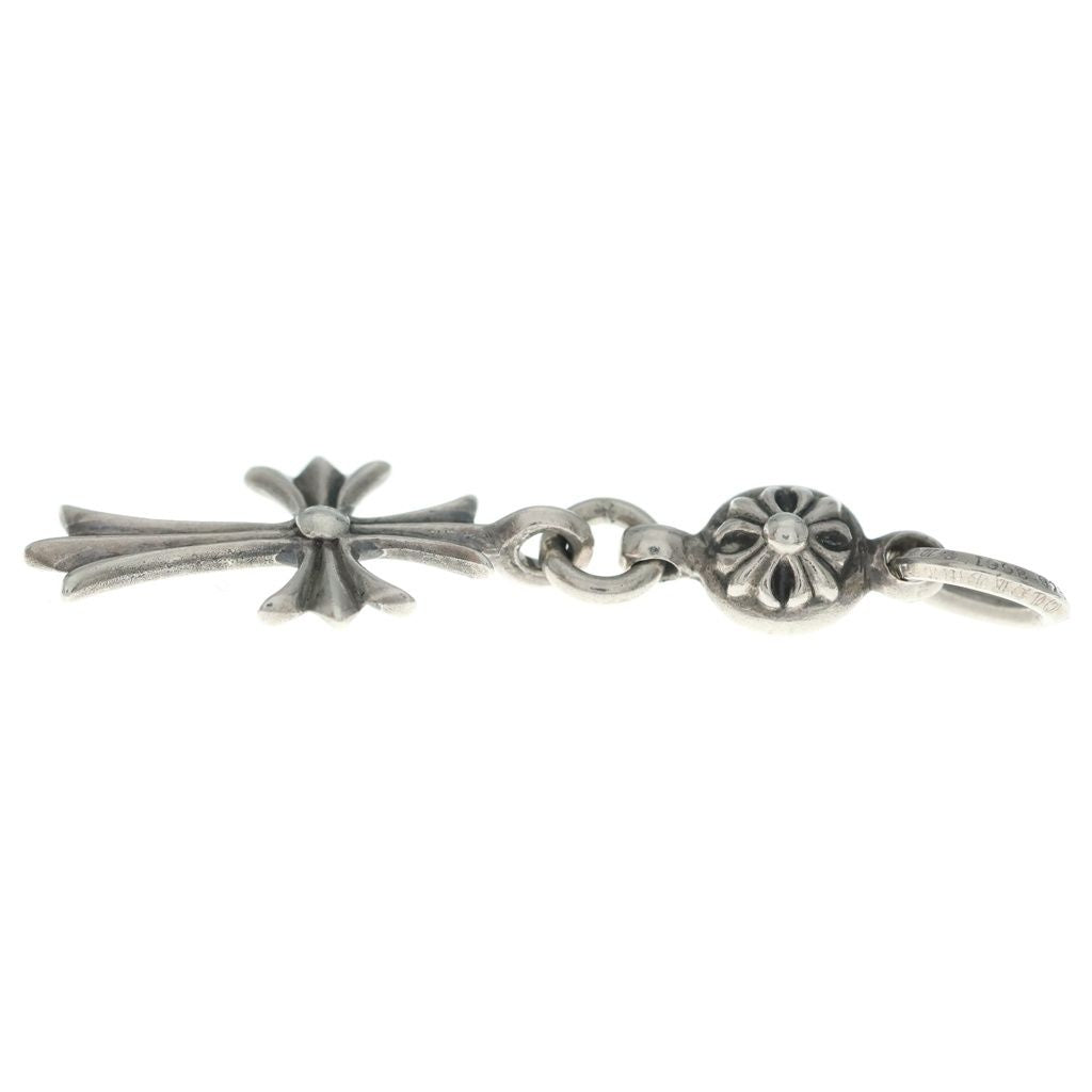 Chrome Hearts Tny CH Crs 1 Ball Tiny CH Cross Charm Pendant Silver — view 4