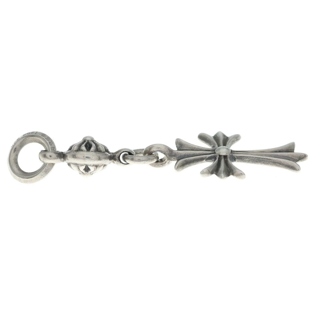 Chrome Hearts Tny CH Crs 1 Ball Tiny CH Cross Charm Pendant Silver — view 3