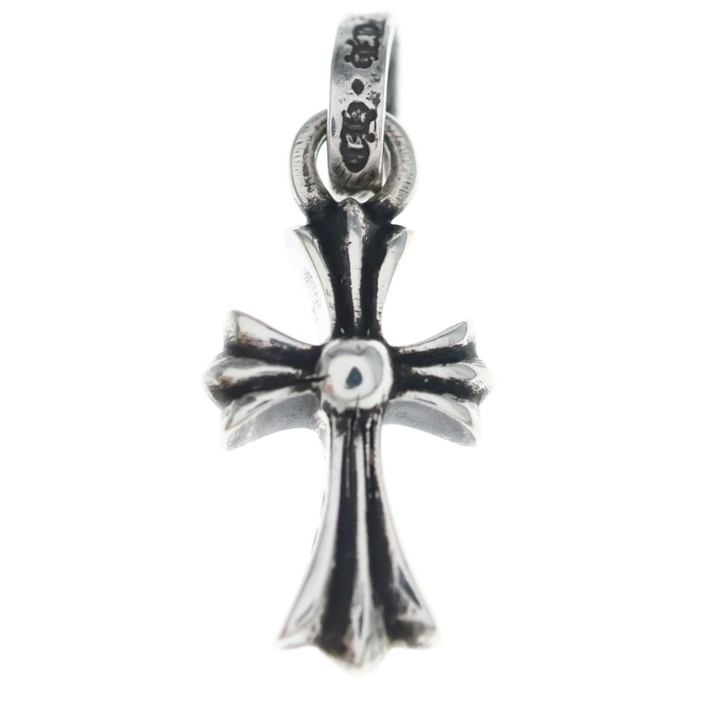 Chrome Hearts Crs Baby Fat Cross Pendant Silver