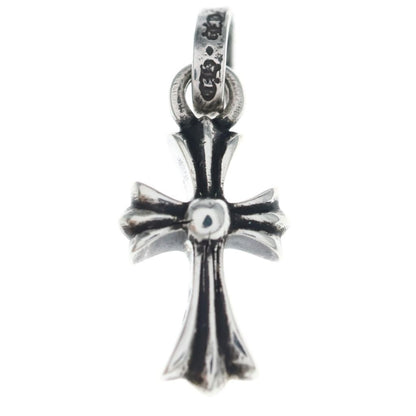 Chrome Hearts Crs Baby Fat Cross Pendant Silver