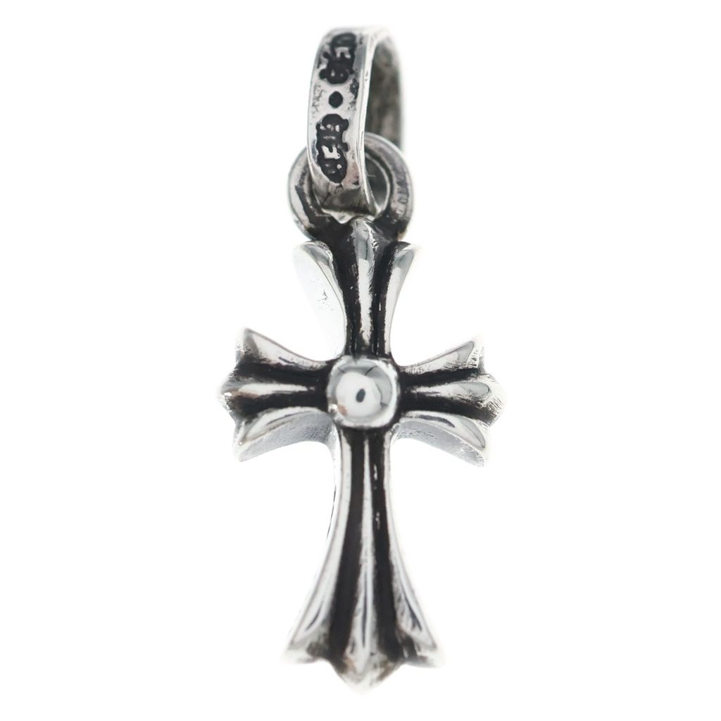 Chrome Hearts Crs Baby Fat Cross Pendant Silver — view 2