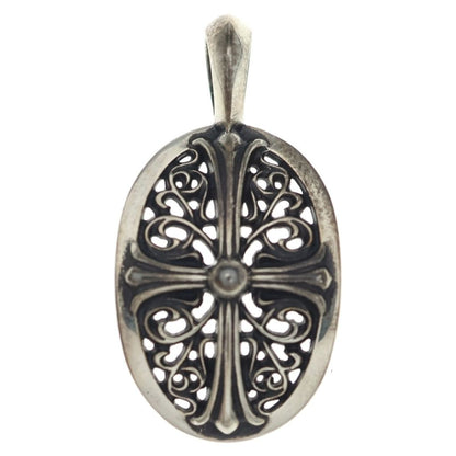 Chrome Hearts Tiny Clsc Oval Classic Pendant Silver
