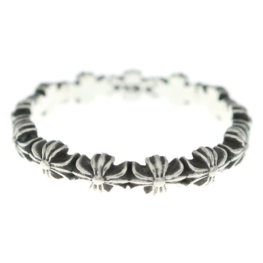 Chrome Hearts Tiny CH Pls Band Ech Plus Ring Silver
