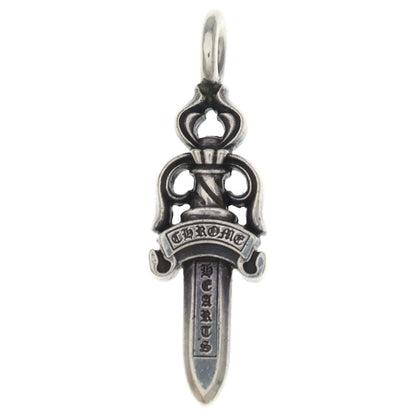 Chrome Hearts Double Dagger Daga Pendant Silver