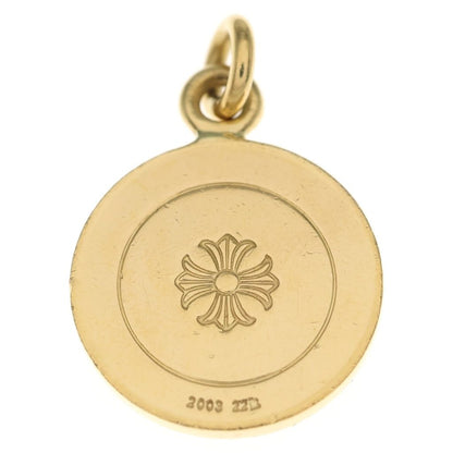 Chrome Hearts 22k Angel Medal Charm Necklace Top Gold — view 2