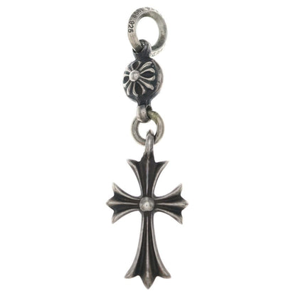 Chrome Hearts Tny CH Crs 1 Ball Tiny CH Cross Charm Pendant Silver