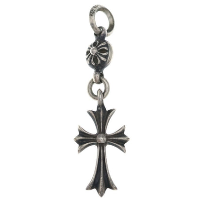 Chrome Hearts Tny CH Crs 1 Ball Tiny CH Cross Charm Pendant Silver — view 2