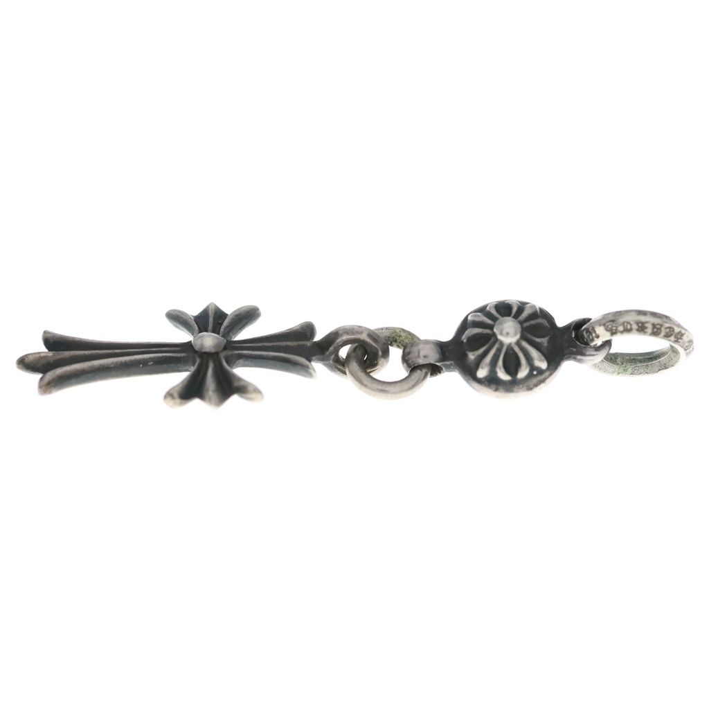 Chrome Hearts Tny CH Crs 1 Ball Tiny CH Cross Charm Pendant Silver — view 4