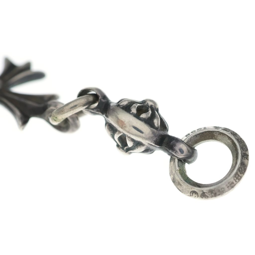 Chrome Hearts Tny CH Crs 1 Ball Tiny CH Cross Charm Pendant Silver — view 5