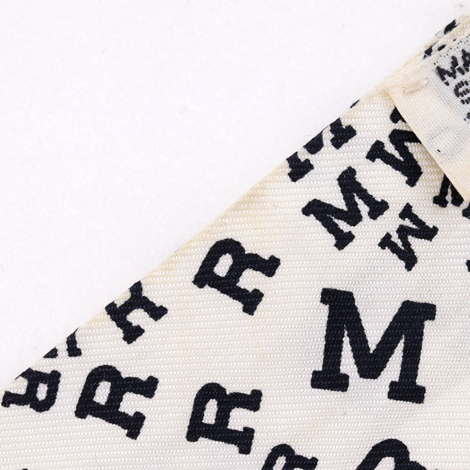 Hermes Twilly Logo Alphabet Silk White Scarf — view 3