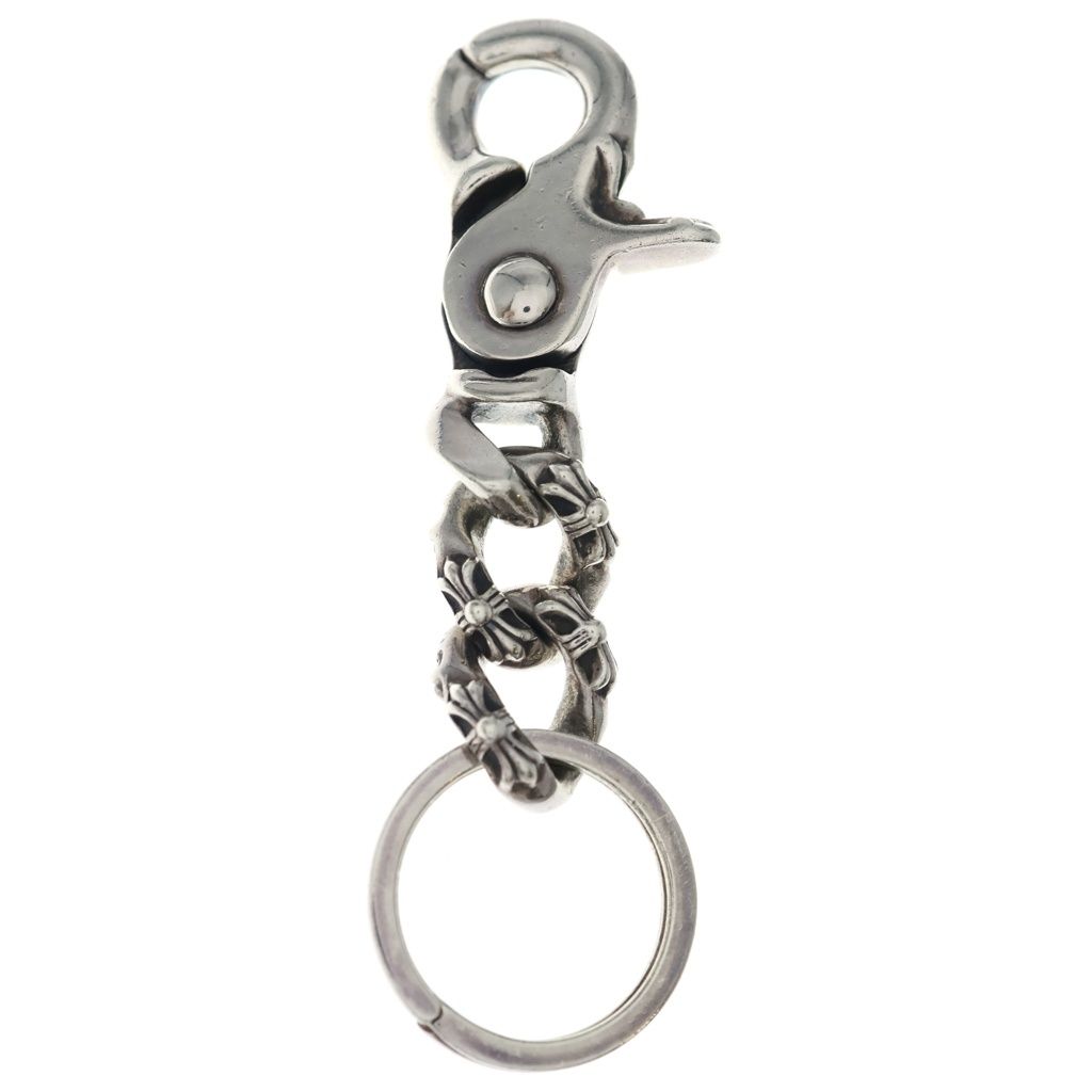 Chrome Hearts Clp Chn s Short Extra Fancy Link Key Chain Silver Key Holder — view 2