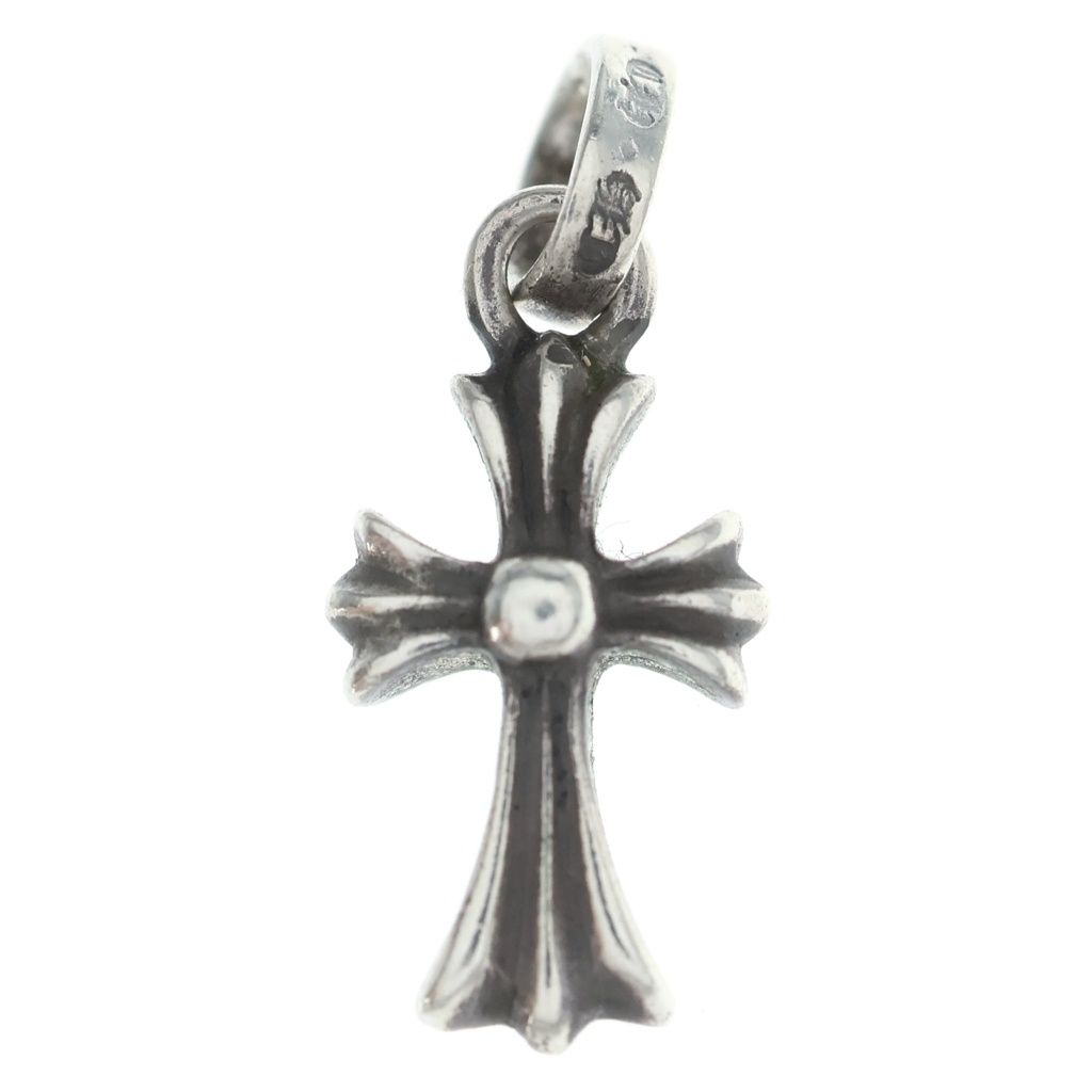 Chrome Hearts Crs Baby Fat Cross Pendant Silver