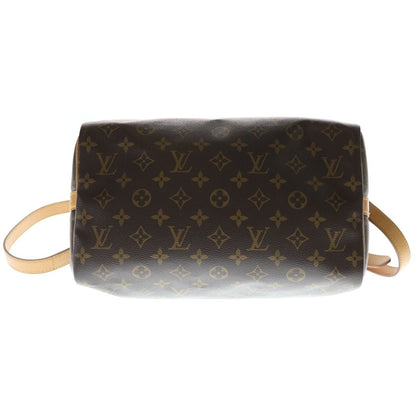 Louis Vuitton Monogram Speedy Bandouliere 30 2-Way Boston Bag Brown Leather Gold — view 4