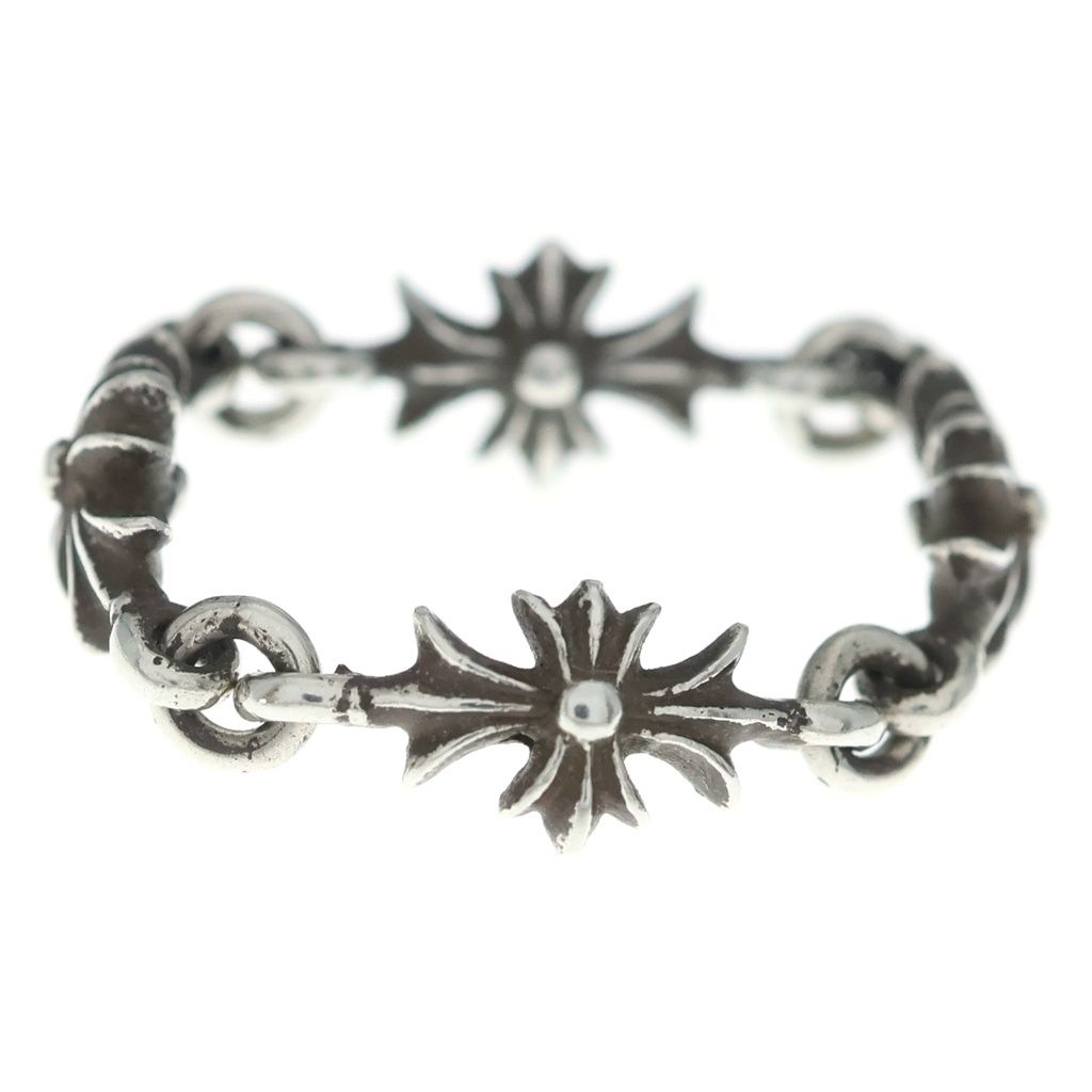 Chrome Hearts Tny CH Pls Tiny Ech Plus Ring Silver