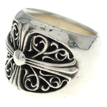 Chrome Hearts Classic Oval Cross Ring Silver