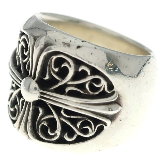 Chrome Hearts Classic Oval Cross Ring Silver