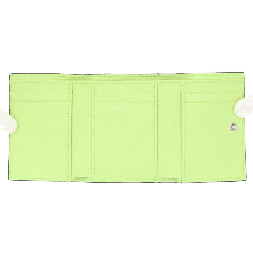 Gucci Logo Trifold Wallet Leather — view 6