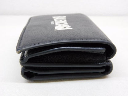 Balenciaga Compact Wallet Black Leather — view 3
