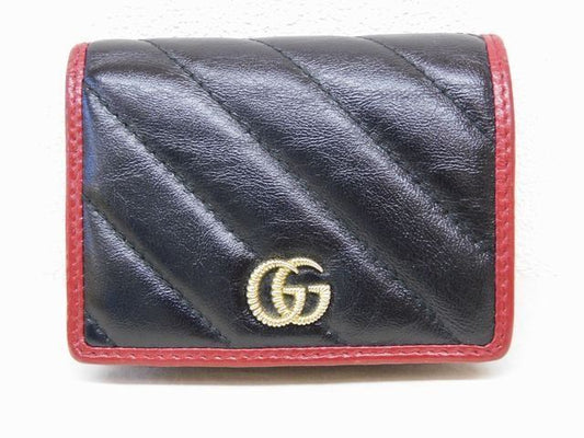Gucci Compact Wallet Black Leather