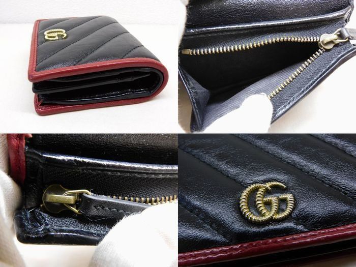Gucci Compact Wallet Black Leather — view 4