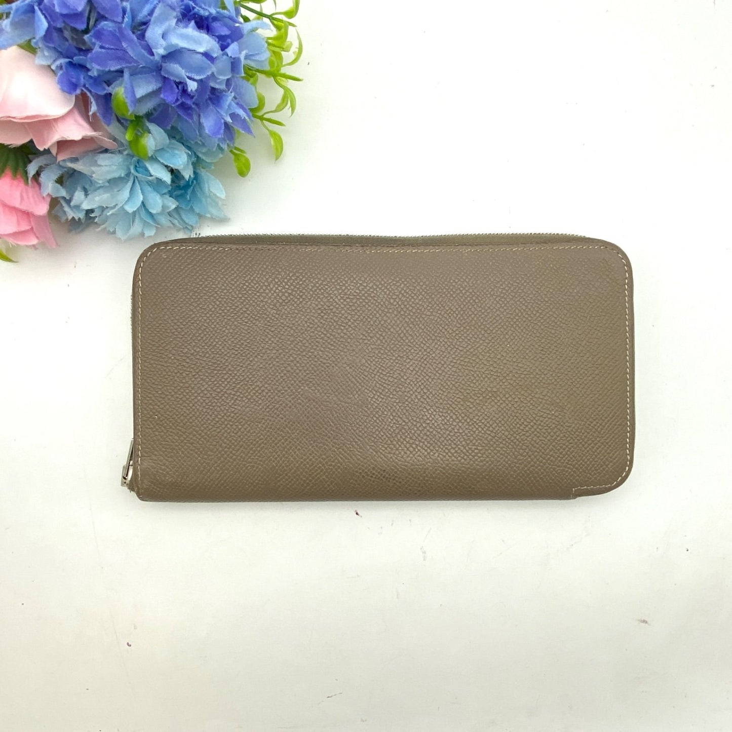 Hermes Wallet Azap Silk in Gray Jew Ribbon Card Billfold Coin — view 3