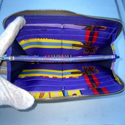 Hermes Wallet Azap Silk in Gray Jew Ribbon Card Billfold Coin — view 7