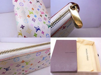 Louis Vuitton Wallet Zippy Monogram Multicolor Blanc White — view 4