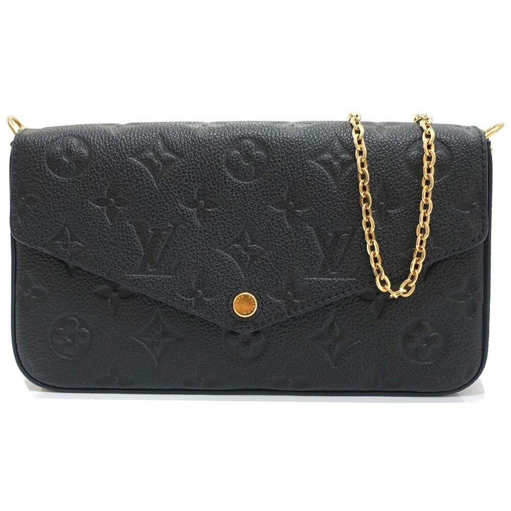 Louis Vuitton Pochette Felicity Chain Wallet Monogram Empreinte Gold