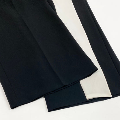 Max Mara Silk Contrast All in One Sleeveless Stretch 40 Black Dress — view 5