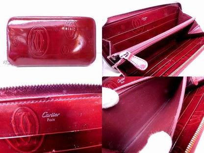 Cartier Wallet Happy Birthday Bordeaux Zip Around — view 3