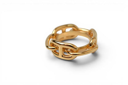 Hermes Scarf Ring Holder Chaine D'ancre Gold — view 2